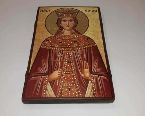 Икона Святой Ирины ручной работы