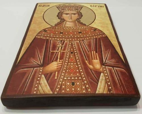 Икона Святой Ирины ручной работы