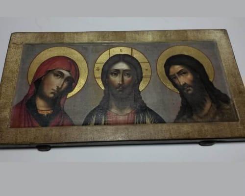 Икона Деисус ручной работы