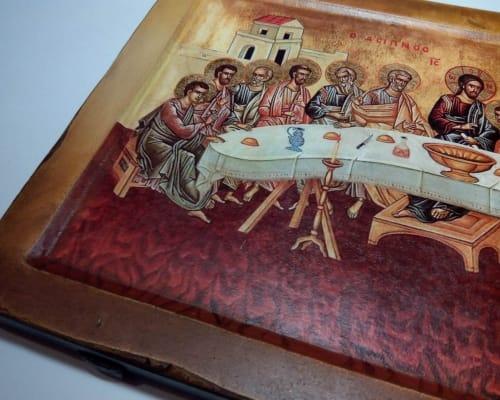Икона Тайная вечеря под старину