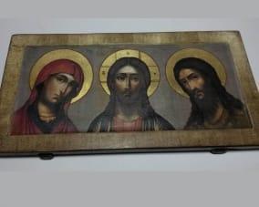 Икона Деисус ручной работы