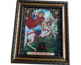 Иконы Георгия Победоносца бисером
