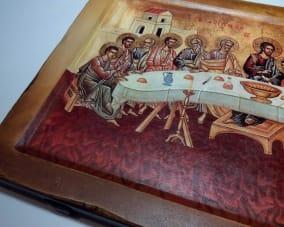 Икона Тайная вечеря под старину