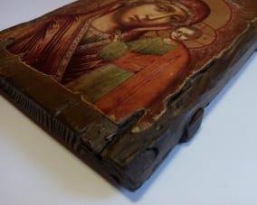 Деревянная икона Казанской Божьей матери
