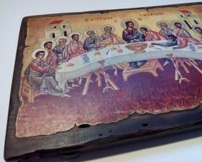 Икона Тайная вечеря под старину