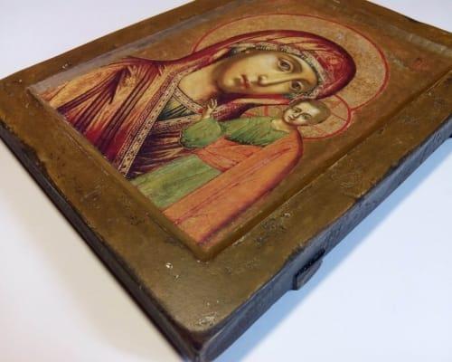 Деревянная икона Казанской Божьей матери